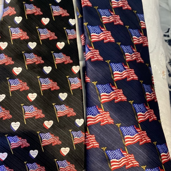 NWOT Elegant Patriotic American Flag Ties Collection **BOGO** - Picture 4 of 11